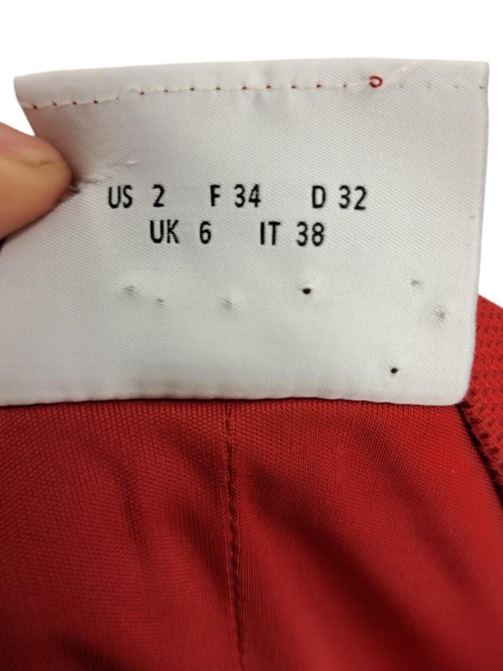 Akris Punto Red Ponte Knit Sleeveless Fit & Flare Dress Size 2 Career Snap - Picture 7 of 12